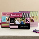 Personalized Birthday Picture Frames - Trendy Birthday Girl - 11011