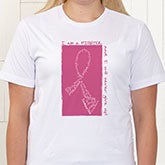 Personalized Breast Cancer Awareness Pink Ribbon Clothing - Never Give Up - 11012