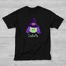 Personalized Halloween Shirts for Girls - Witch - 11028