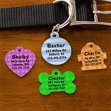 Personalized Pet ID Tags - Choose Your Design - 11050