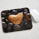 Personalized Mouse Pads - Heart Rock - 11105