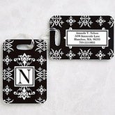 Monogram Luggage Tags - Damask - 11124