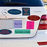 Personalized Bumper Sticker Magnets - You Name It - 11127