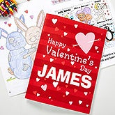 Personalized Valentine's Day Coloring Book - 11130