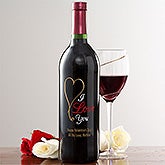 Personalized Romantic Wine Bottles  - 11166D