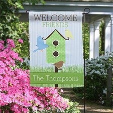 Personalized Garden Flags - Birdhouse - 11215