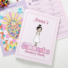 Personalized First Communion Memory Book - Communion Girl - 11281