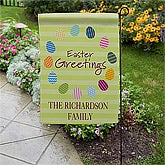Personalized Garden Flags - Easter Eggs - 11311