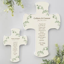 Personalized Wall Cross - Irish Wedding Blessings - 11324