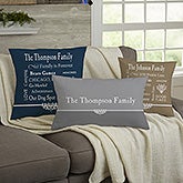 Personalized Keepsake Pillow - Family Memories - 11352