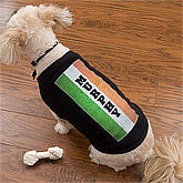 Personalized St Patrick's Day Dog Shirt - Irish Flag - 11369