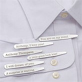 Personalized Hidden Message Collar Stays - 11378