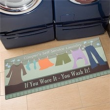 Personalized Laundry Room Oversized Mat - Laundry Time - 11439