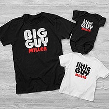 Personalized Father  Son Clothing - Big Guy and Little Guy Collection - 11442