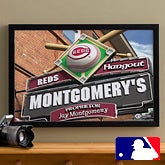 Personalized Cincinnati Reds MLB Pub Sign Canvas Print - 11503