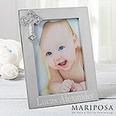 Engraved Silver Baby Picture Frames - Reed  Barton - 11517