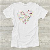 Personalized Womens Apparel - Heart Heart of Love - Black - 11522