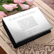Engraved Silver Wedding Photo Album - Love Ever After - 1153