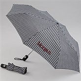 Personalized Umbrella with Monogram - Hounds Tooth - 11535
