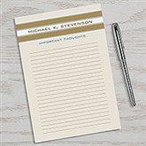 Personalized Notepads - Classy Stripes - 11543