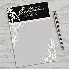 Personalized Notepads for Her - Damask - 11544