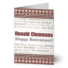 Personalized Retirement Cards - Happy Retirement - 11557