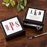 Personalized Keepsake Box for Men - Monogram - 11570