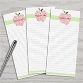 Personalized Teacher's Note Pad Set - Apple Scroll - 11614