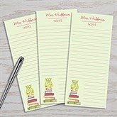 Personalized Teacher Note Pad Stationery - Wise Owl - 11634