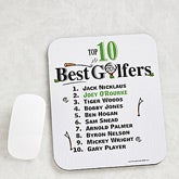 Personalized Golf Mouse Pads - Top 10 Golfers - 11655