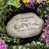 Personalized Garden Stones - Our Family - 11667