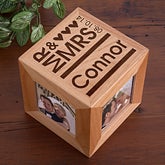 Personalized Photo Cube - Mr and Mrs - 11670