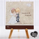 Personalized Precious Moments Bride & Groom Canvas Art - 11680