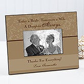 Personalized Wedding Picture Frame - Father Of The Bride - 11688