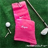 Ladies Personalized Nike Golf Towel - Pink - 11712