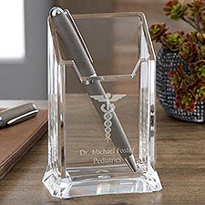 Medical Rx Office Doctor Nurse Desktop Note Organizer Caddy Gift