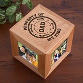 Personalized Photo Frame Cube - Property of My Kids - 11721