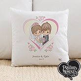 Personalized Precious Moments Wedding Pillow - 11746