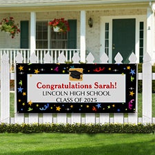 Personalized Graduation Party Banners - Lets Celebrate - 11756