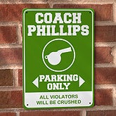 Personalized Parking Sign - Coach Parking Only - 11808