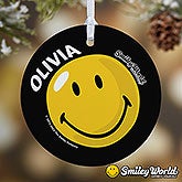 Personalized Smiley Face Christmas Ornaments - 11817