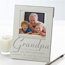 Engraved Silver Picture Frames - For My Grandpa - 11859