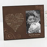 Personalized Picture Frames - Wedding Vows - 11862