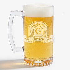 Personalized Beer Mugs - Engraved Bar Sign - 11908