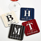 Personalized Coaster Set - Elegant Monogram - 11952