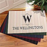 Personalized Doormats - Family Monogram - 11954