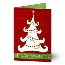 Personalized Christmas Cards - Christmas Tree - 11968