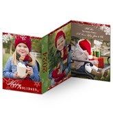 Personalized Photo Holiday Cards - 3 Panel - 11972