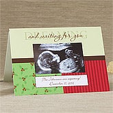 Personalized Baby Announcement Photo Christmas Cards - 11985