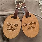 Personalized Business Logo Wood Luggage Bag Tags - 12007